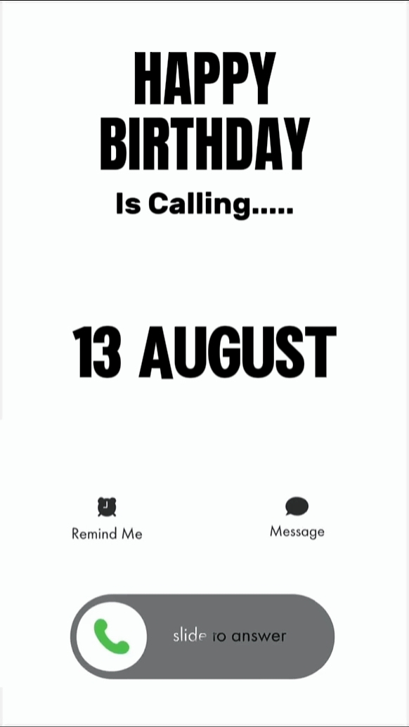 13 AUGUST