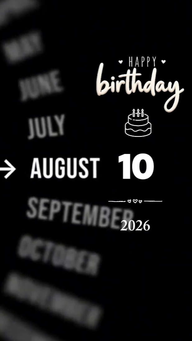 HBDY SON 10 AUGUST