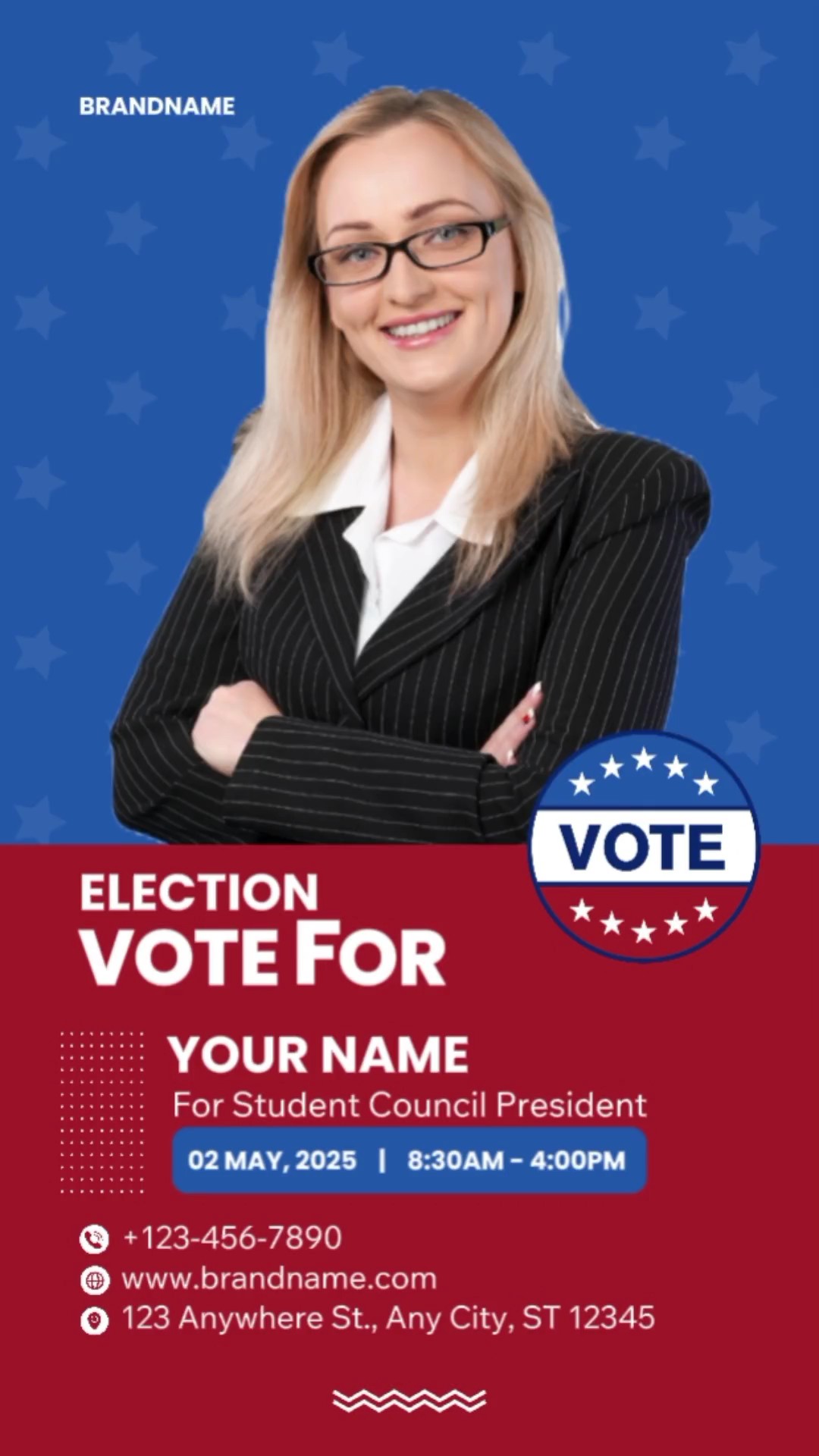 Cerita Instagram Pemilihan Politik Merah & Biru