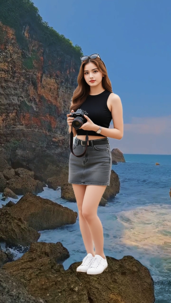 On the beach