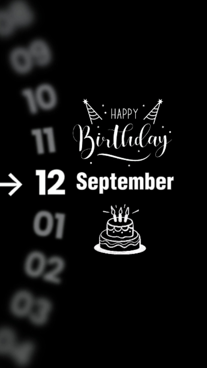 HBD 12 SEPTEMBER 