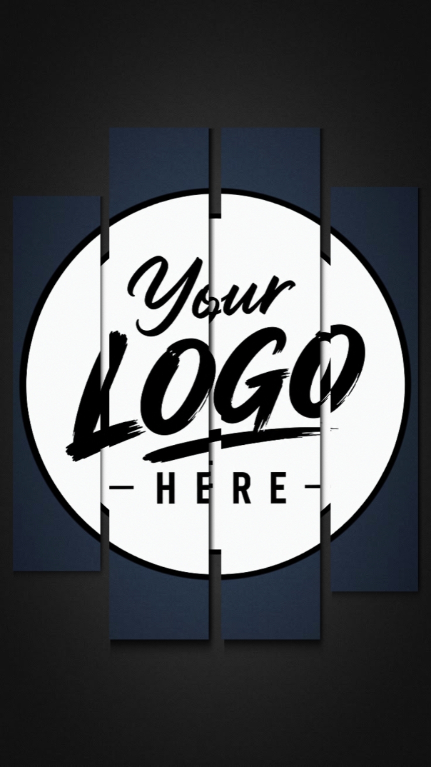 pagbubukas na may logo