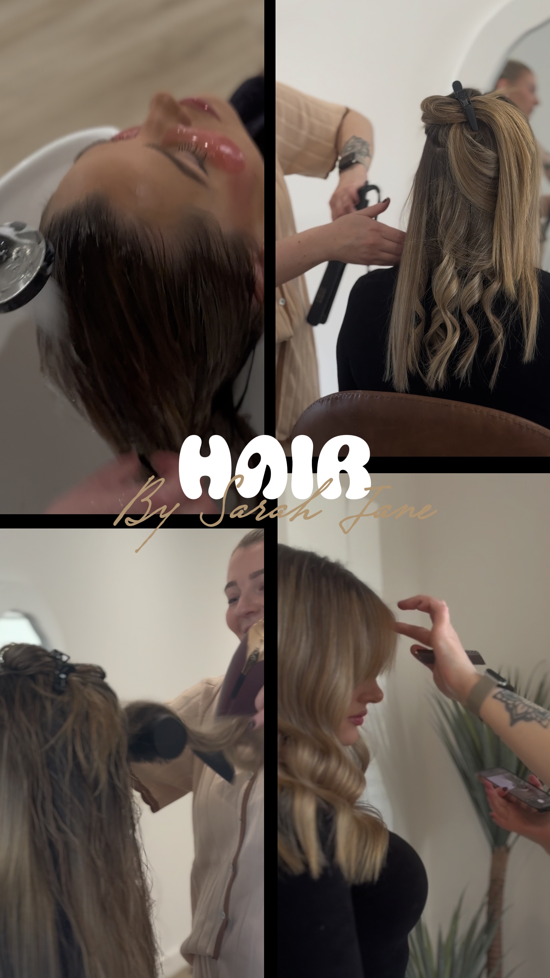 X 4 plantilla para el cabello