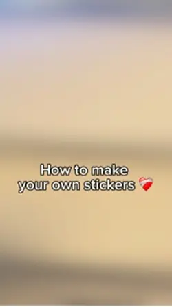 How to make stickers