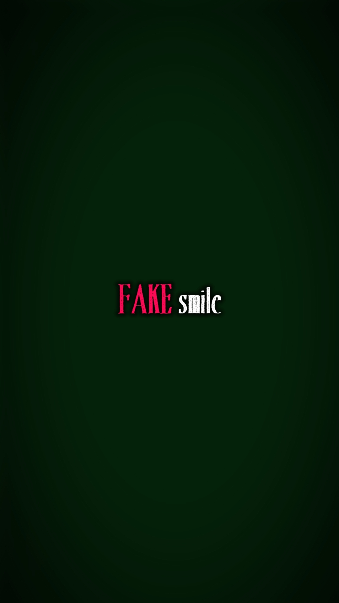 fake smile
