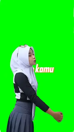 cewek green screen
