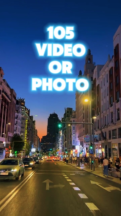 105 video o foto 