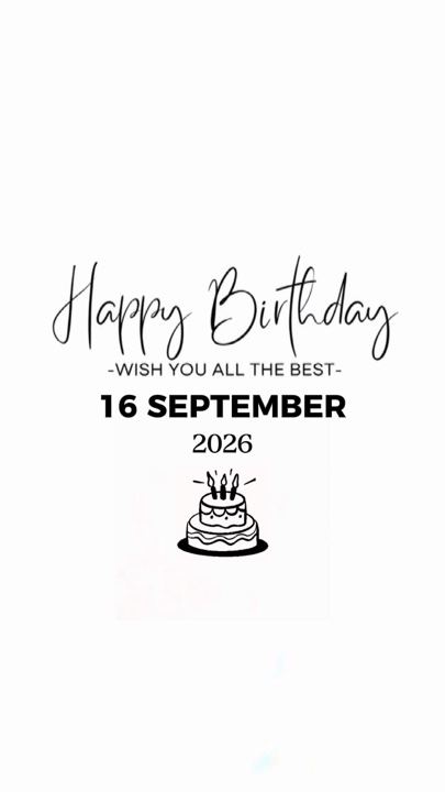 HBD DAUGHTER 16 SEPT