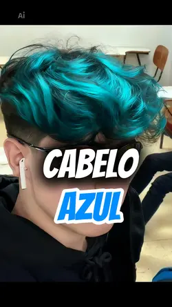 cabelo azul!
