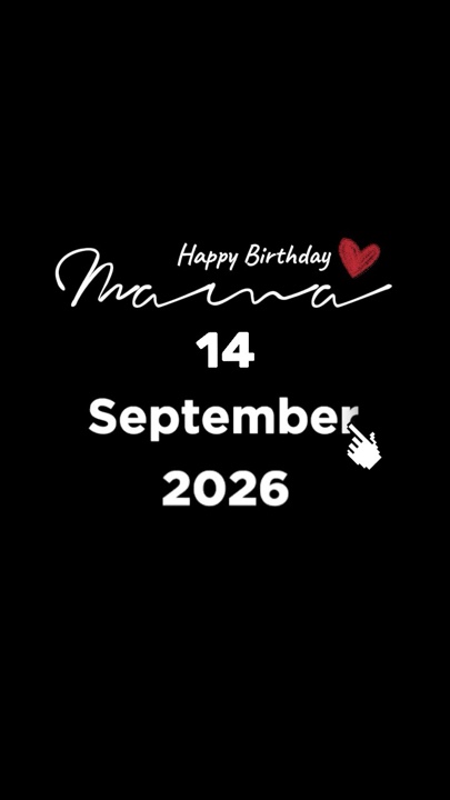 Bday mana 14 septem