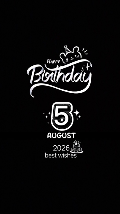 Feliz cumpleaños 5 de agosto de 2026