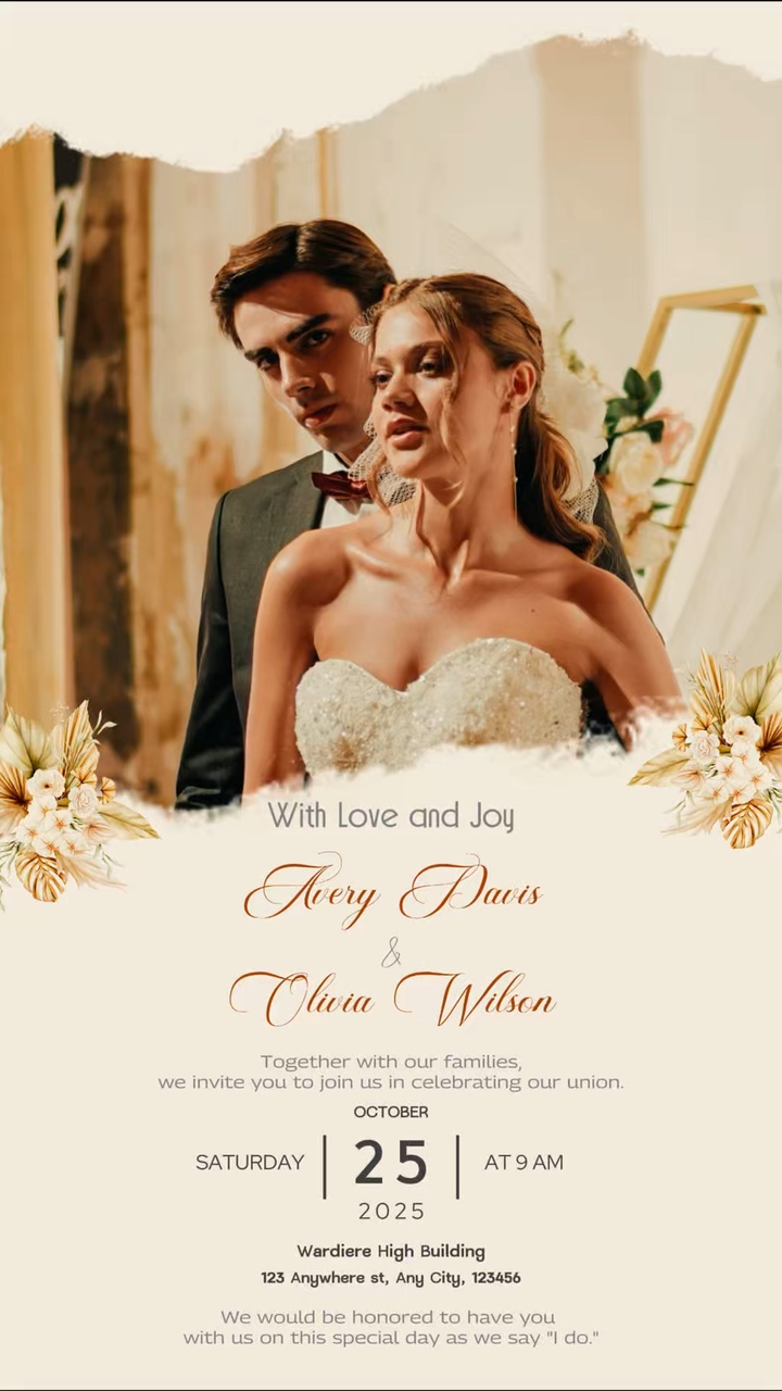 Invitation de mariage 