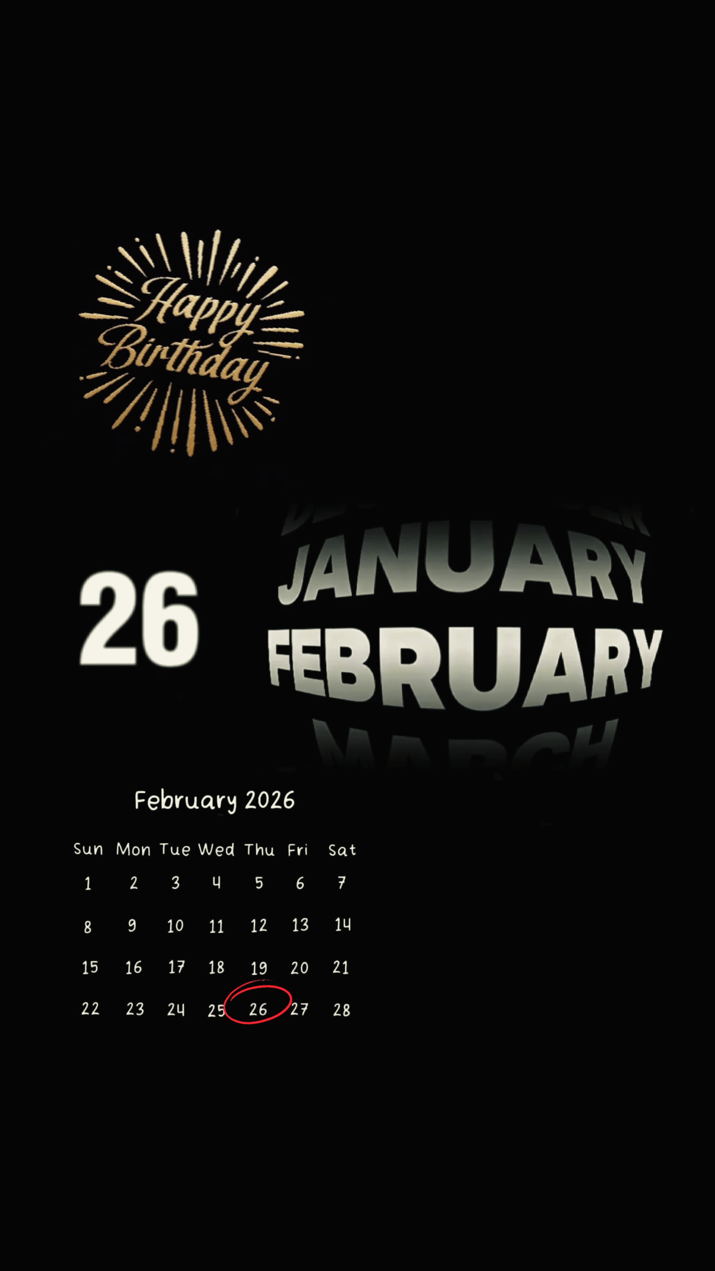 26 février anniversaire