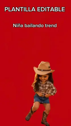 Niña bailando trend 
