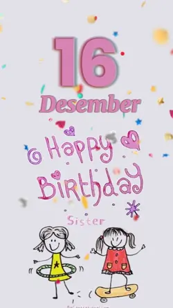 hbd sister 16 des 24