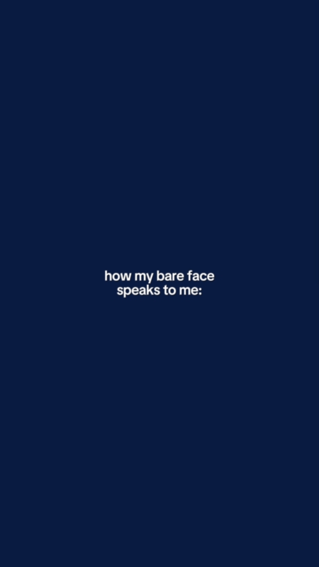 how my bare face