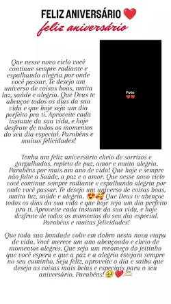 feliz aniversário