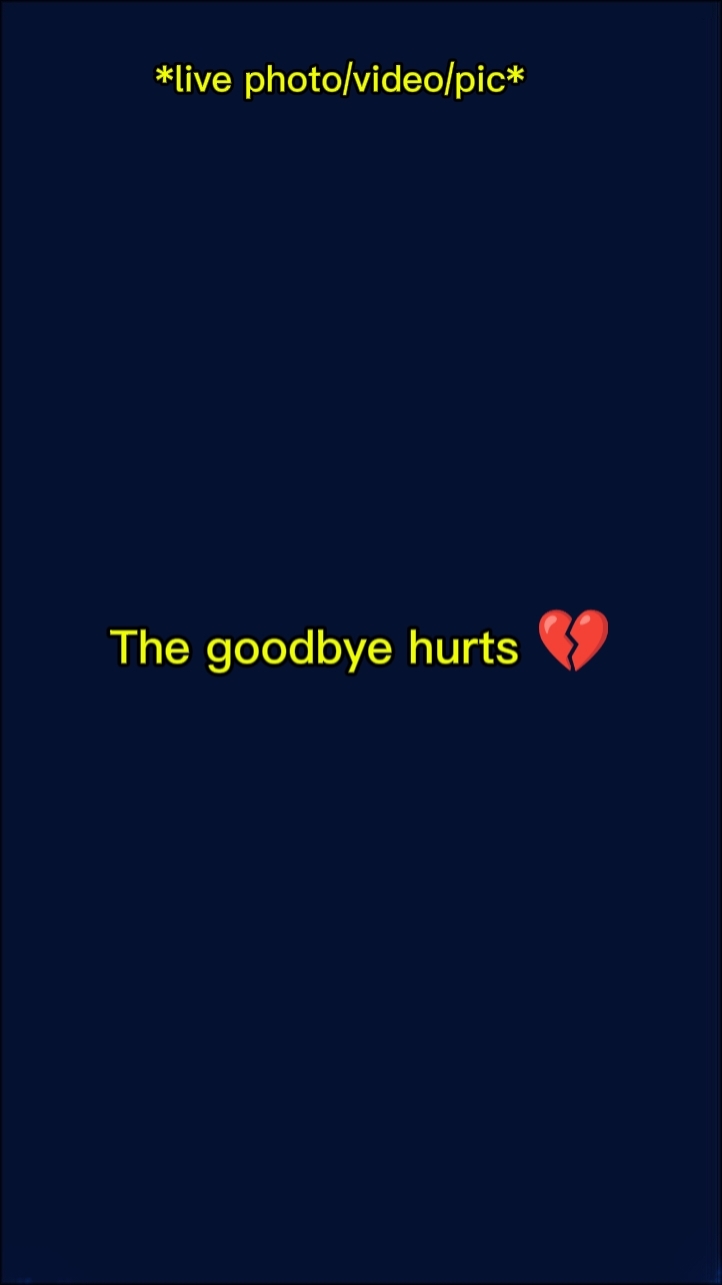 El adiós duele