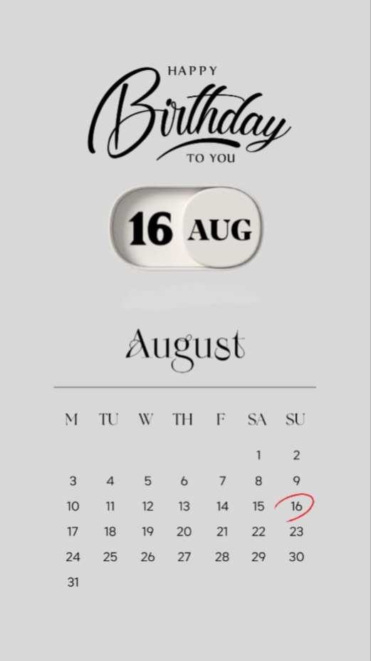 HBD 16 AGUSTUS