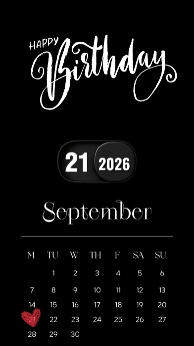 Birthday 21 Sep