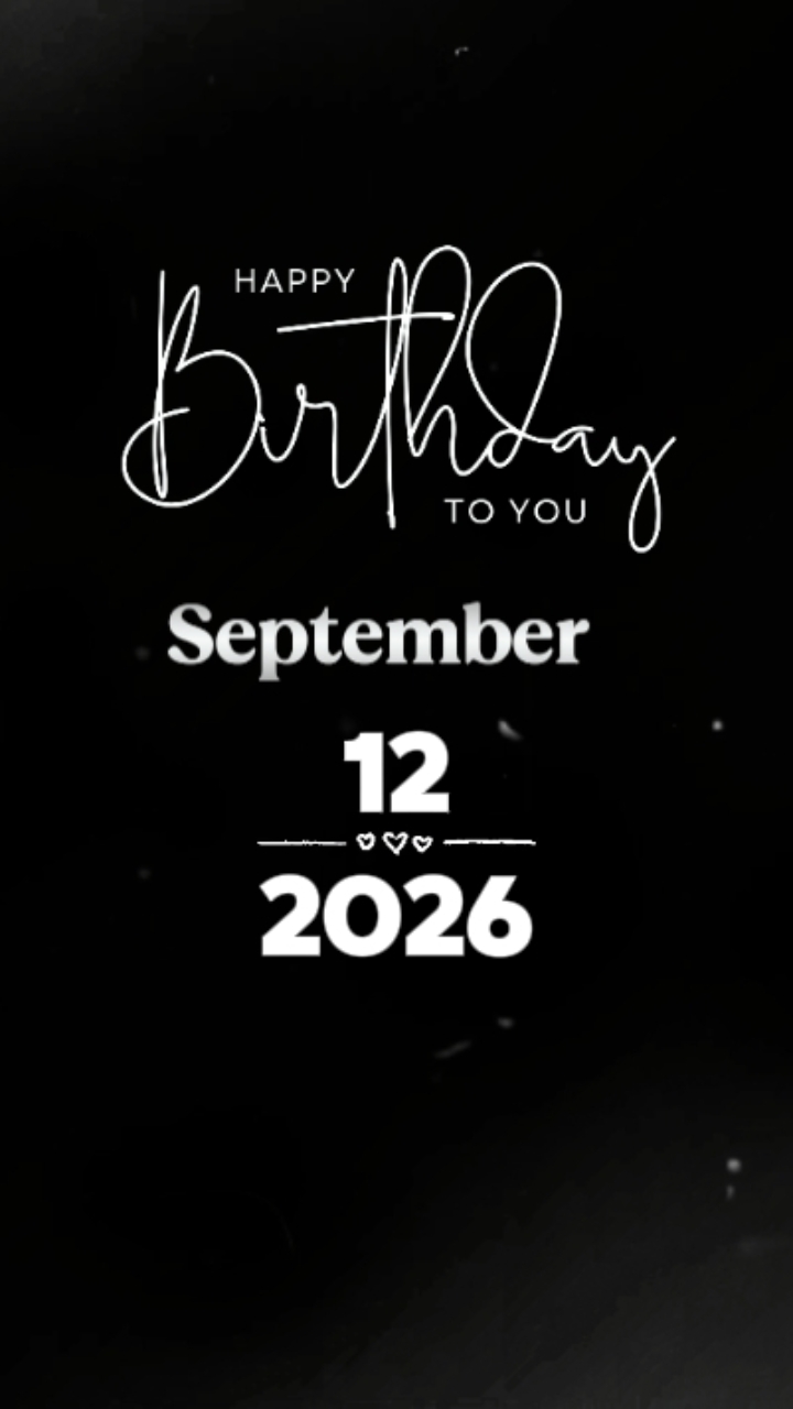 HBD 12 SEPTEMBRE 