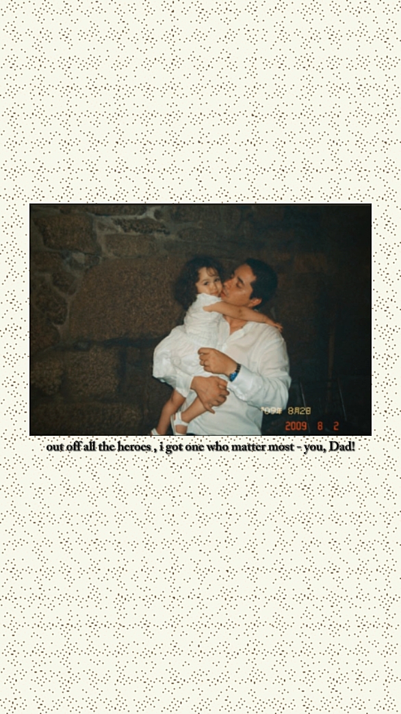 i love u dad.