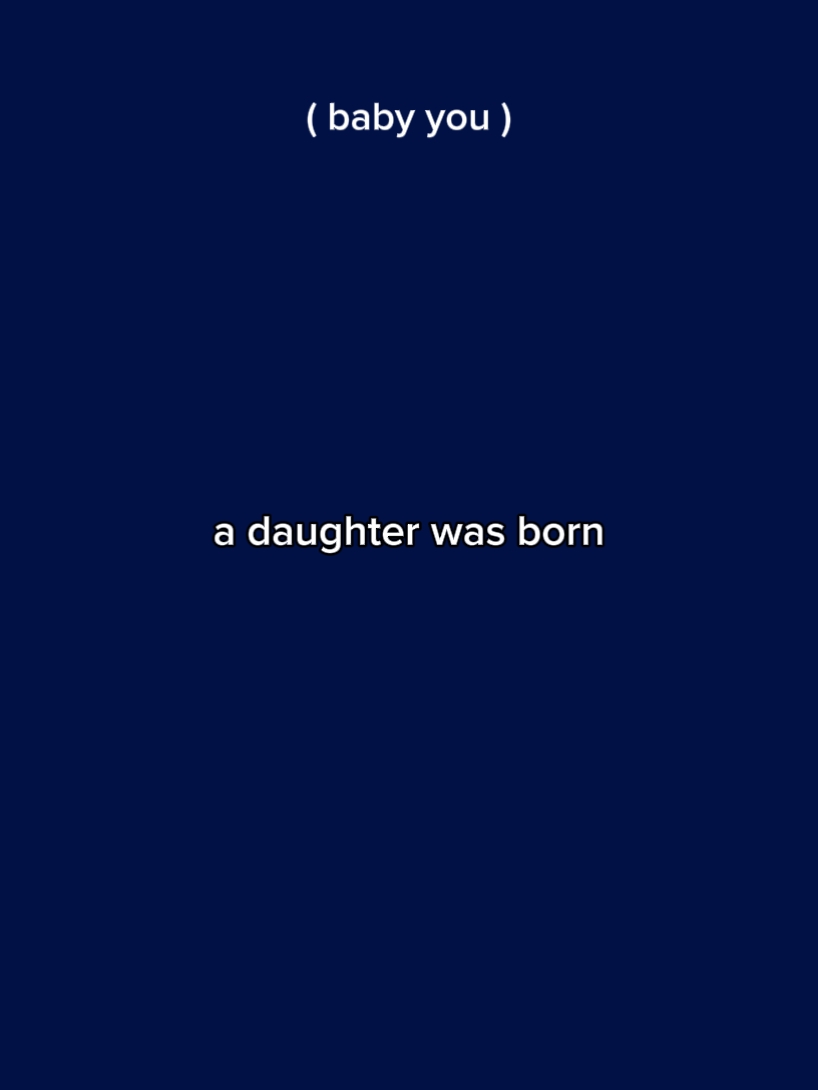 a daughter was born 