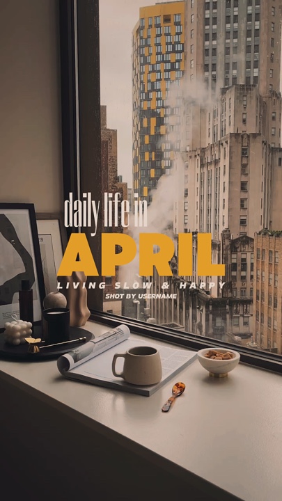 Vlog diário em abril 