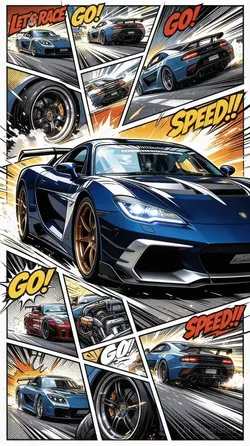 Car style comic