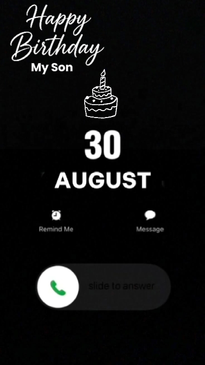 BDAY MY SON 30August