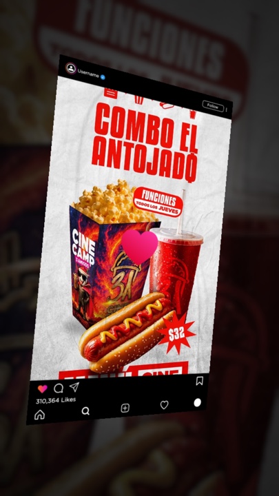 Pamflet instagram makanan