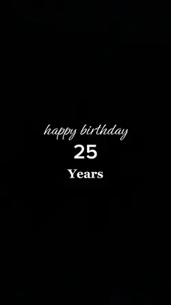 hbd 25years