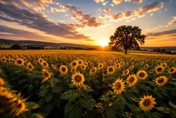 Golden Sunflowers.