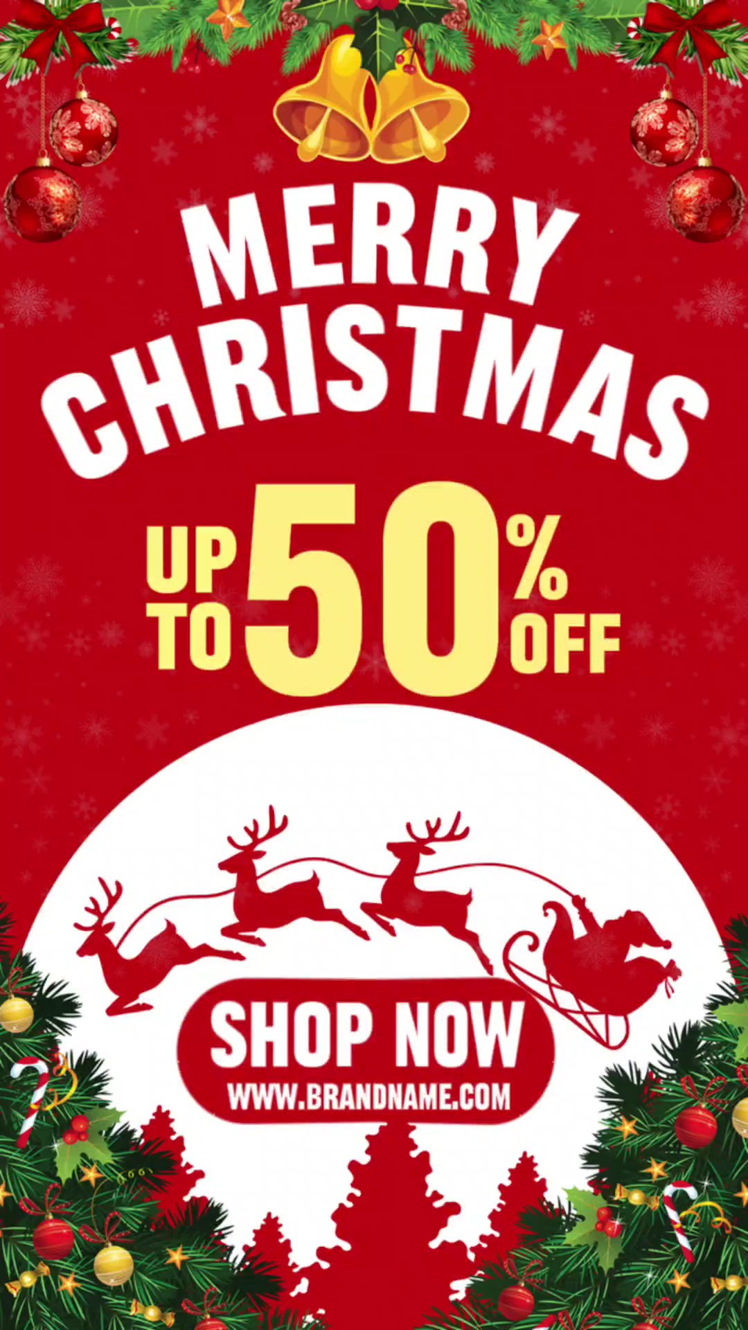 C2B Navidad rojo y blanco ninguno carteles dinámicos