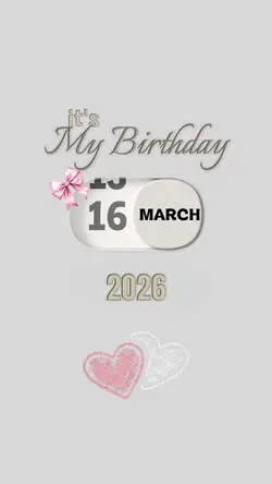 HBD FOR ME 16 MARCH
