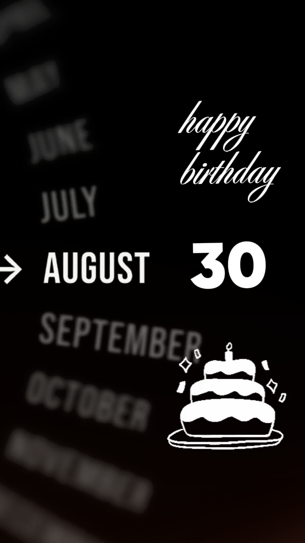 HBD 30 de agosto