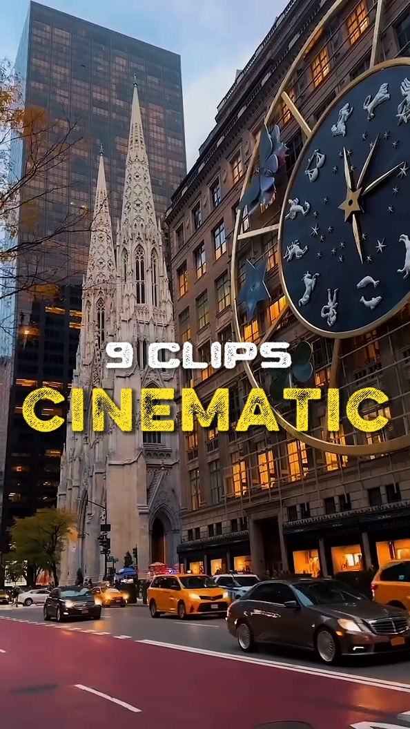 9 clips cinématiques 