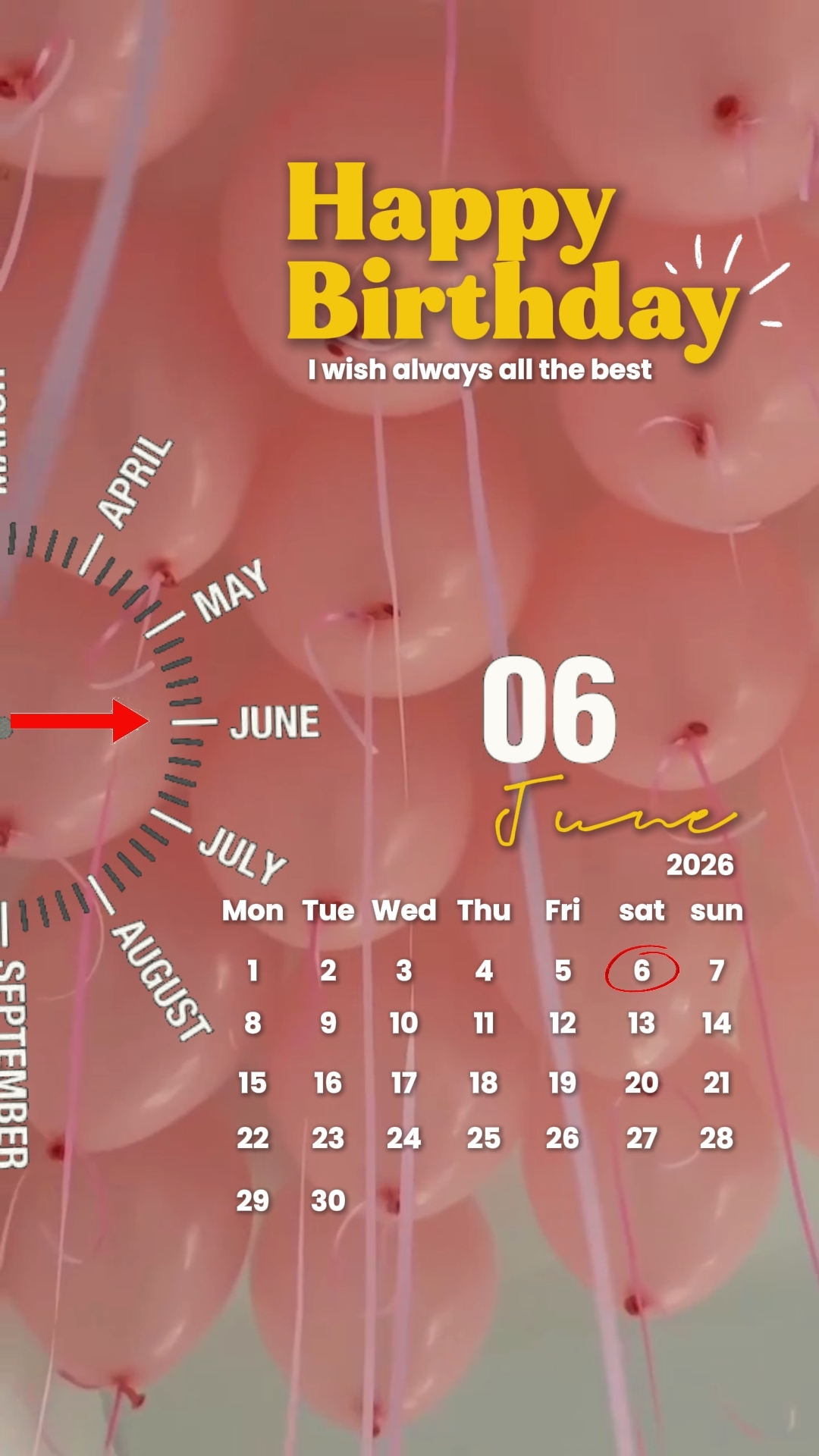 CUMPLEAÑOS 06 DE JUNIO