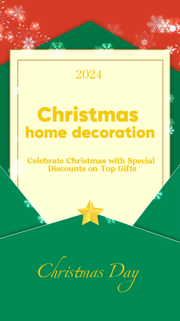 C2B Christmas Home Decoration Red Template