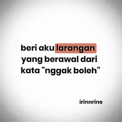 ngak boleh