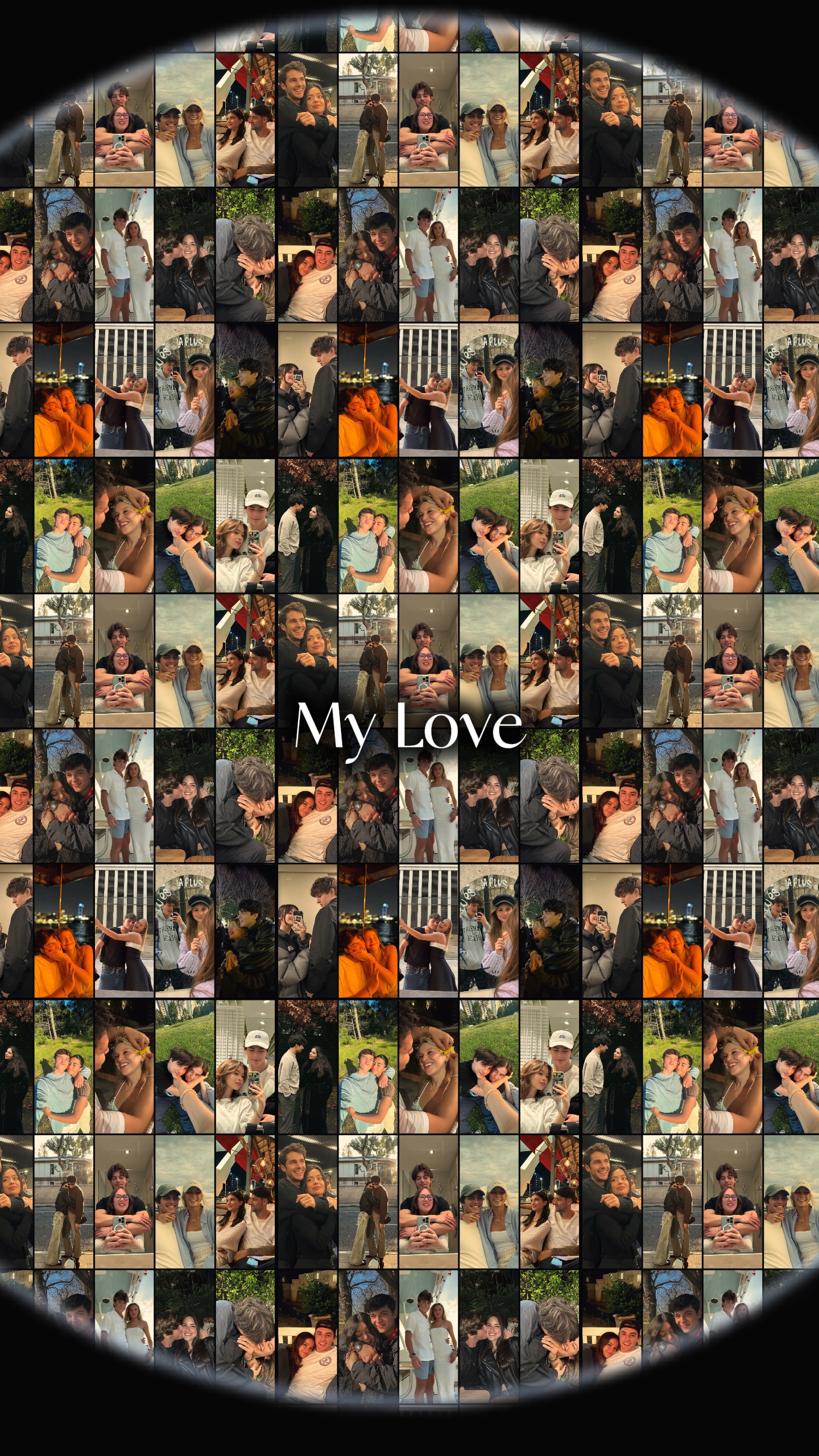 Photocollage de couple