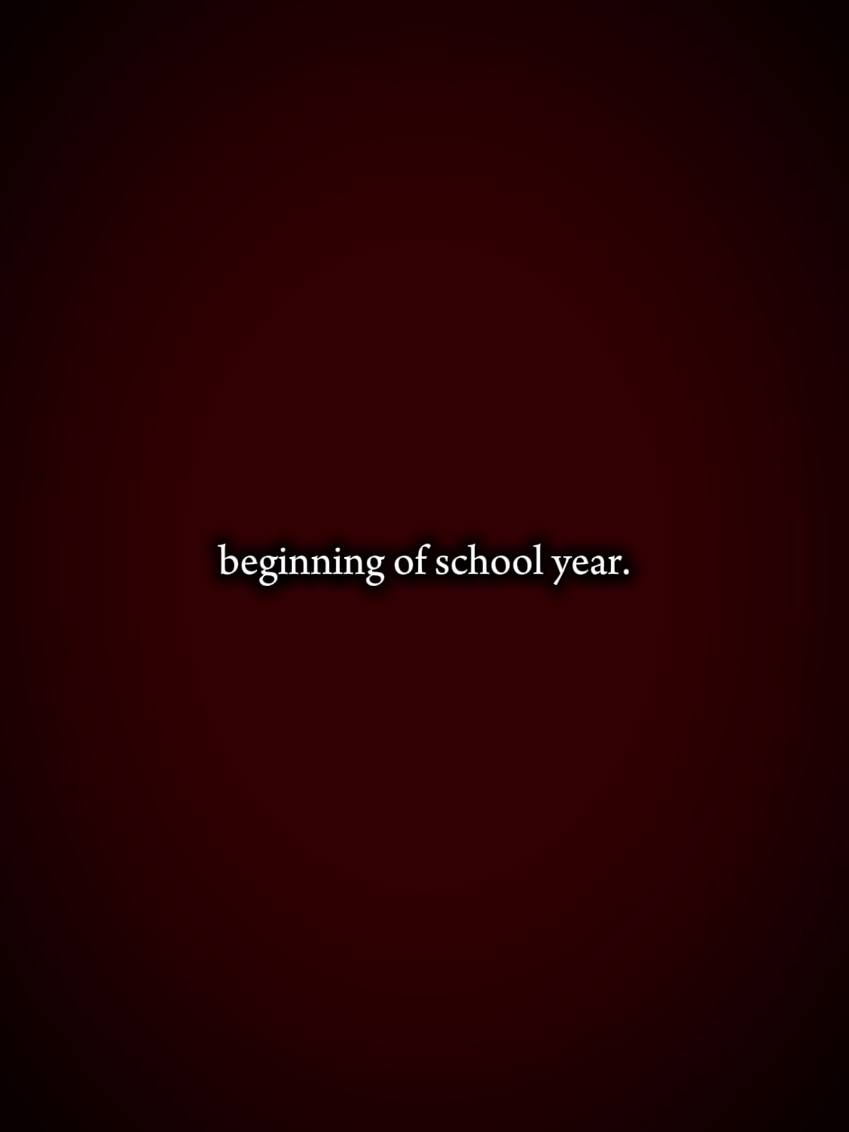 beginning of school 