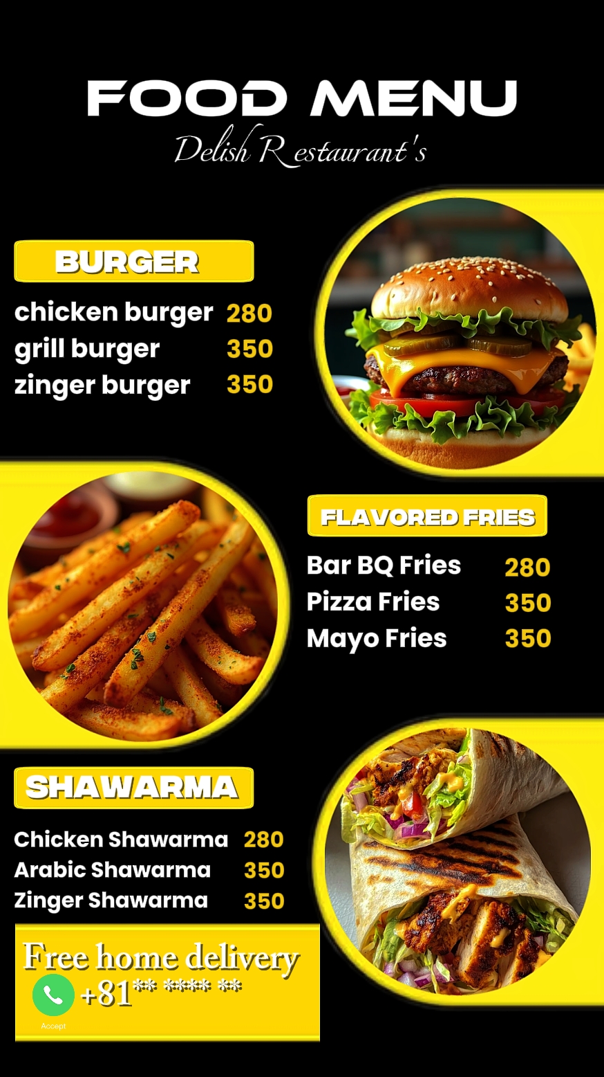 Cardápio de comida | promover