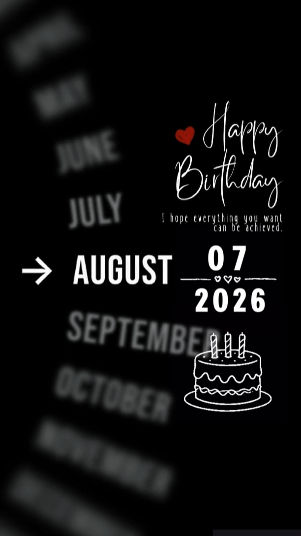 HBD HUSBAND 7 AUGUST