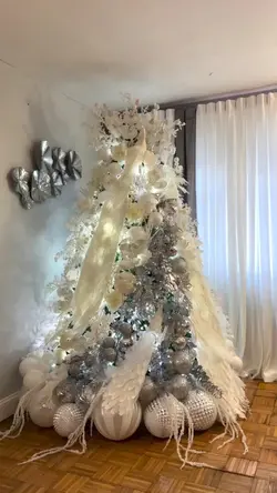 White Christmas tree