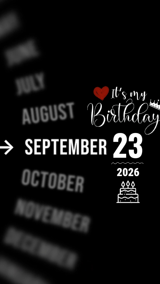 my birthday 23 sept