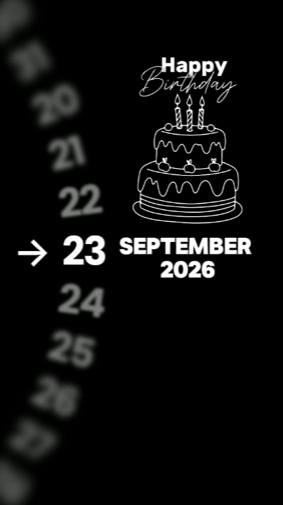 HBD 23 September 