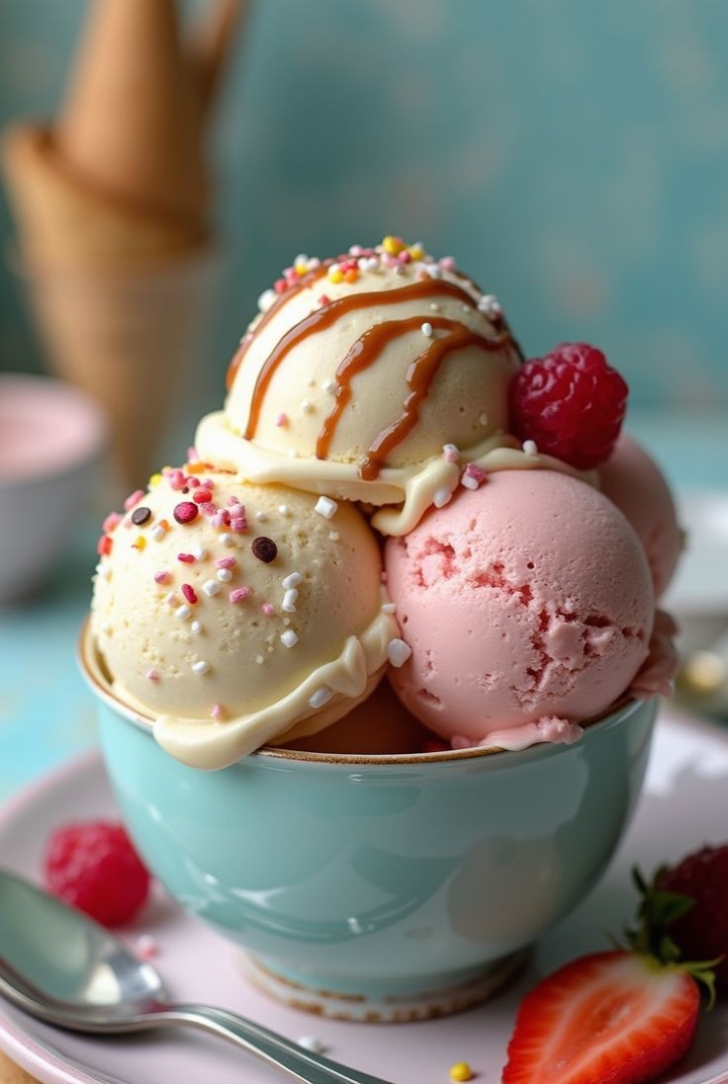 Me encanta el helado. 