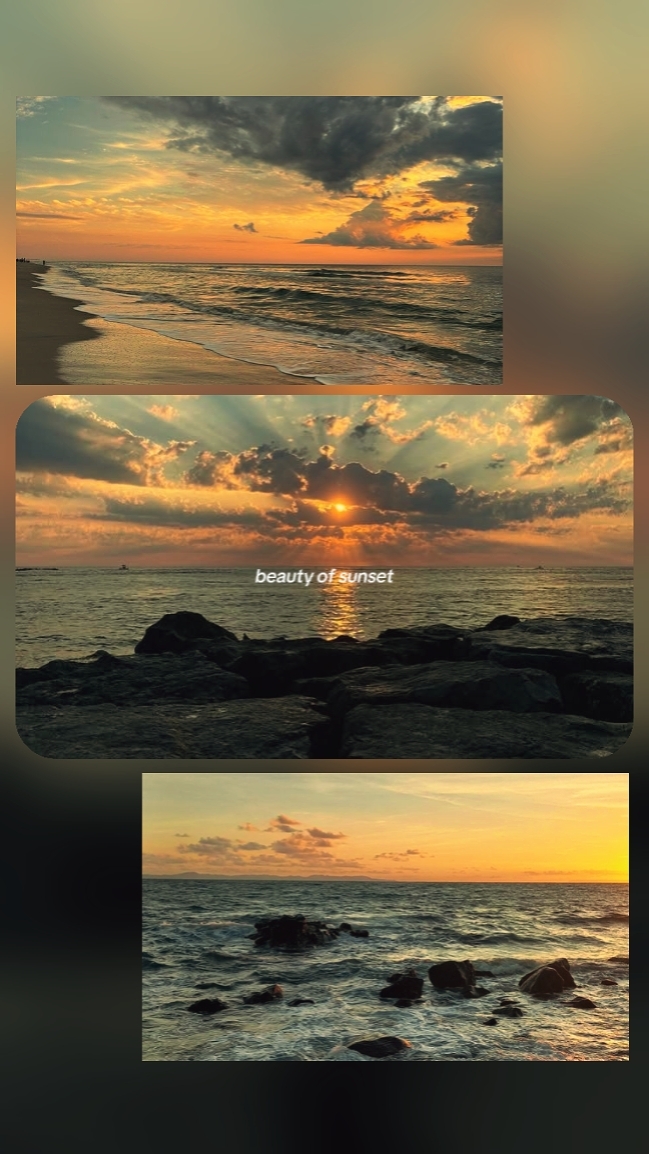 Belleza de la puesta de sol