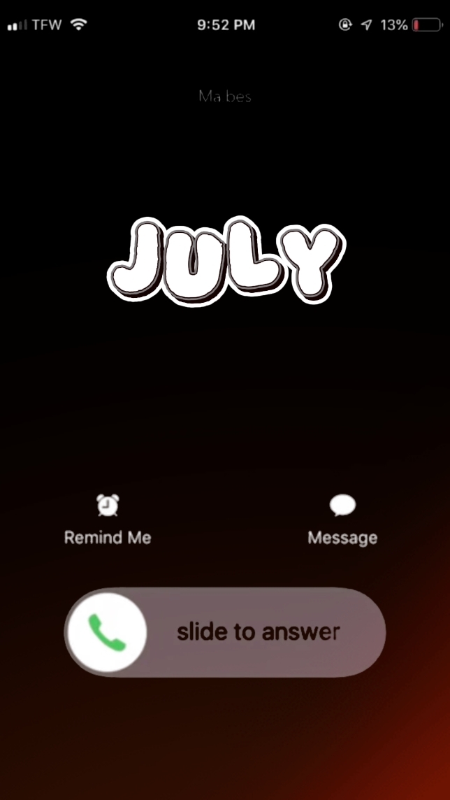 JULY BIRTHDAY